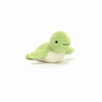 Jellycat Fluffy Turtle Australia | 021743JGC